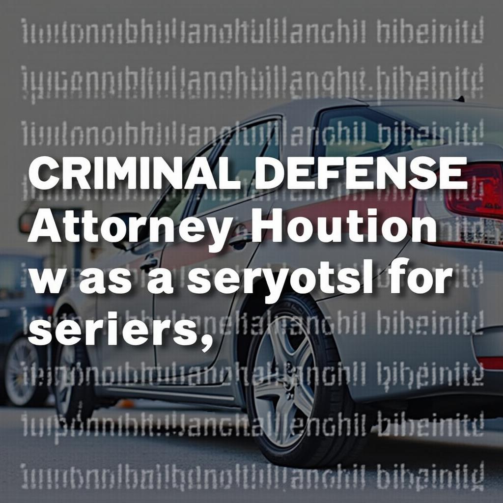 Criminal Defense Attorney Houston: Fighting for Your Rights and Freedom